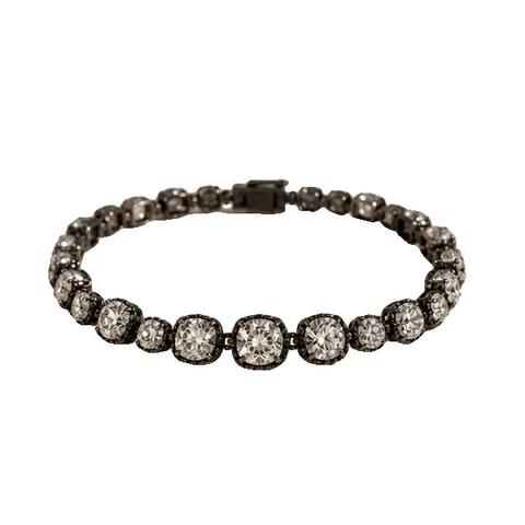 Heirloom Statement Bracelet — Dark Silver Tone