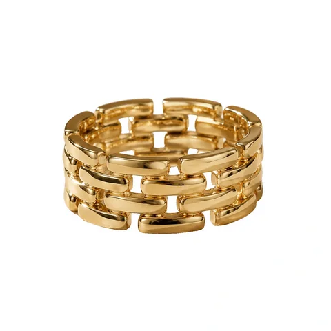 Metro Triple-Row Link Ring