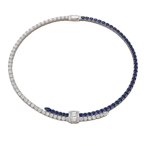 Sapphire Grand Statement Necklace