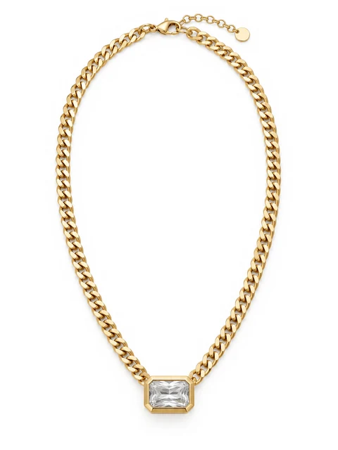 Cadence CZ Cuban Link Necklace