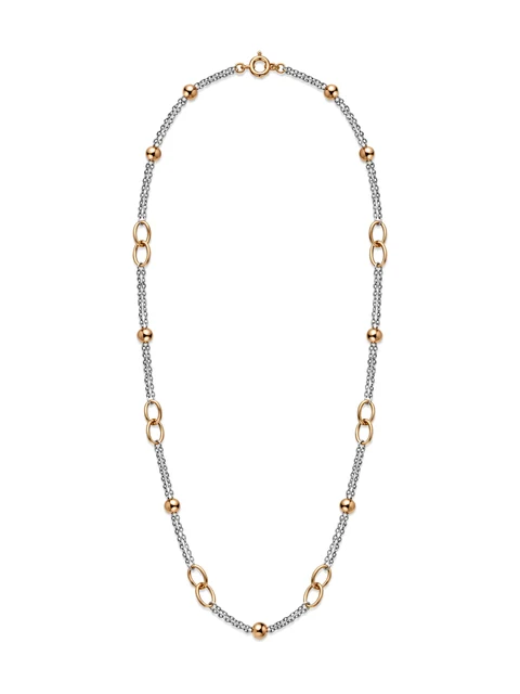 Interlude Two-Tone Station Necklace