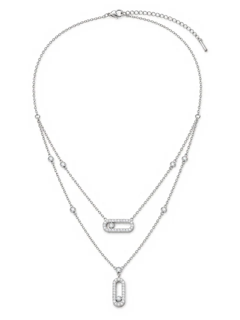 Linea Sliding Double-Layer Necklace