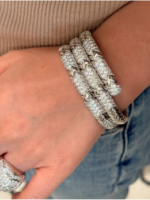 Grand Soir Statement CZ Bangle