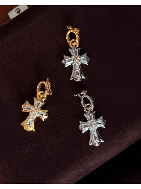 Lumen CZ Cross Charm