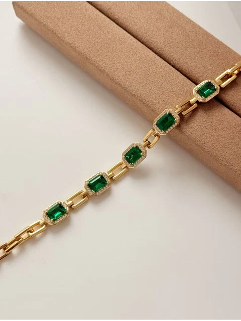 Verdant Step-Cut Bracelet