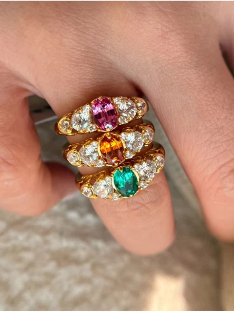 Botanical Five-Stone Gem Ring